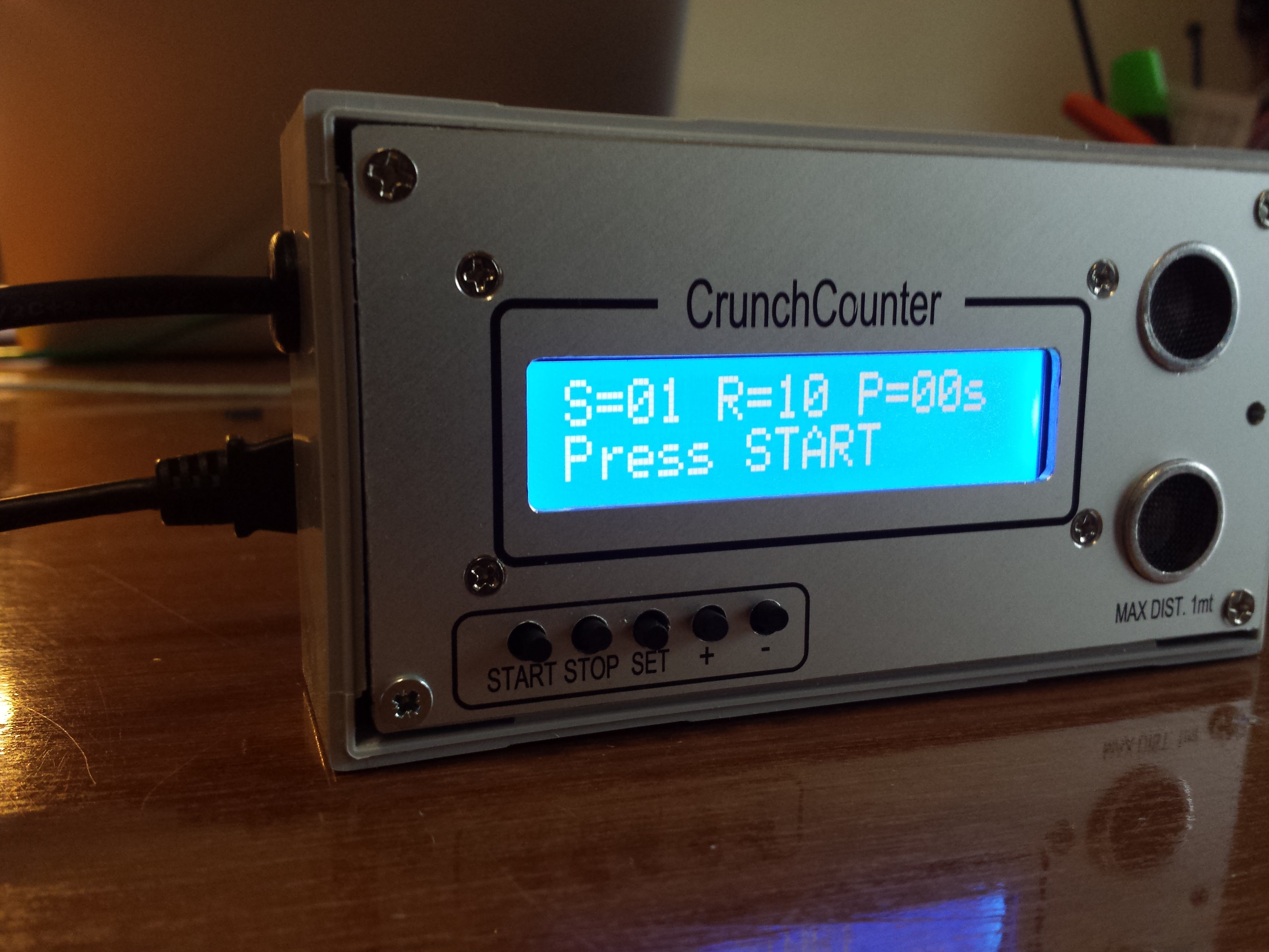 Crunch counter display